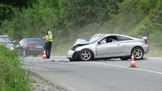 Тежка катастрофа затвори за кратко пътя Симитли Банско на