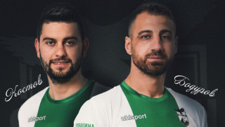 Двама от най опитните футболисти на Пирин Благоевград Станислав Костов и Николай