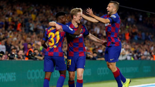 Френки де Йонг вкара първия си гол за Барселона Това