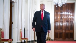 Видеоклип публикуван в събота улавя президента Доналд Тръмп да казва