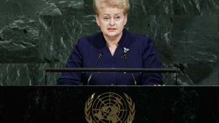 Президентът на Литва Далия Грибаускайте заяви пред Общото събрание на