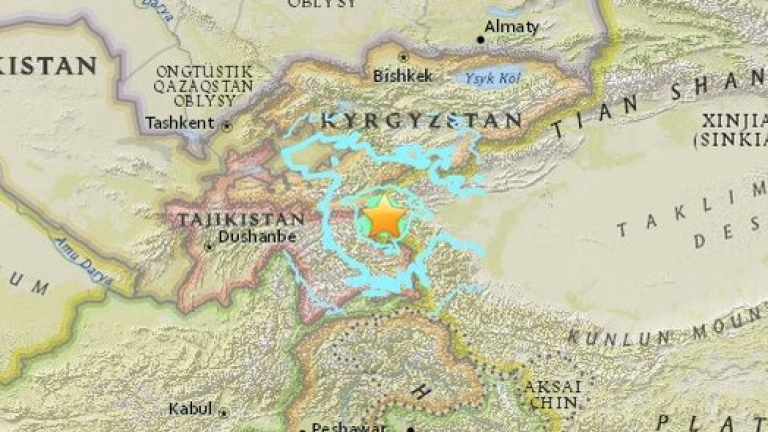 Земетресение 6,5 по Рихтер разлюля Таджикистан