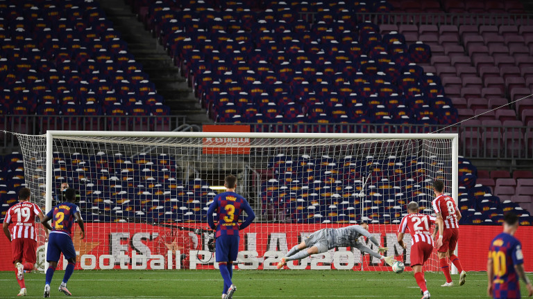 Гол №700 на Лионел Меси не се оказа достатъчен за победа на Барселона срещу Атлетико (Мадрид)