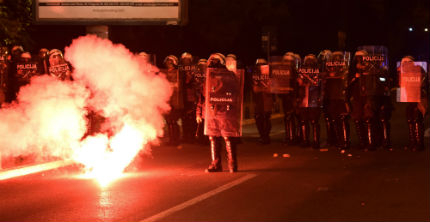 Опозицията отново протестира в Подгорица