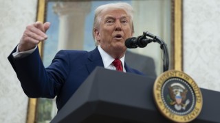 Президентът на САЩ Доналд Тръмп и президентът на Китай Си