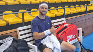 Григор Димитров вече е в България и тренира за Sofia Open 2022