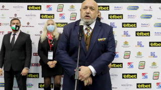 Министърът на младежта и спорта Красен Кралев и президентът на