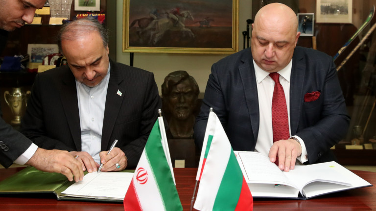 Красен Кралев и министърът на спорта на Иран подписаха Меморандум