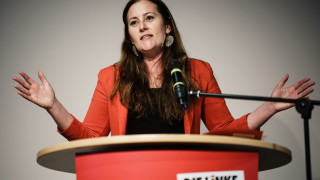 Председателите на Левицата в Германия Янине Вислер и Мартин