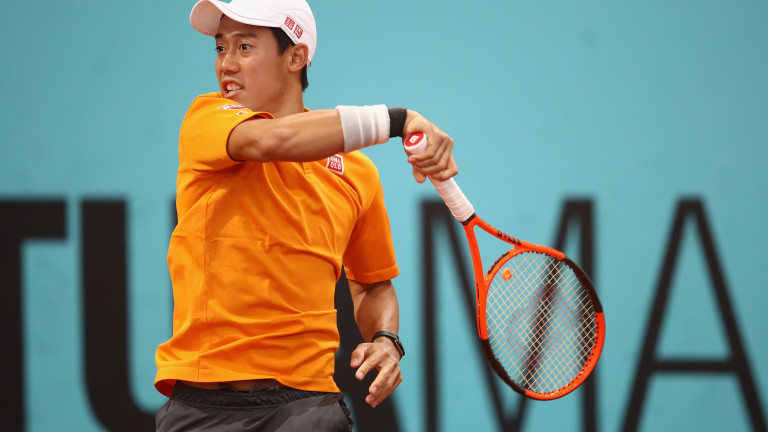 Двукратният шампион на тенис турнира в Барселона - Кей Нишикори