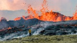 Литли-Хрутур на полуостров Рейкянес в Исландия - най-новият "бебе вулкан" на Земята