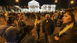Трета вечер на протести в Македония 