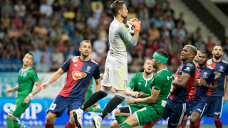 Данко Лазович който игра за МОЛ Види срещу Лудогорец в