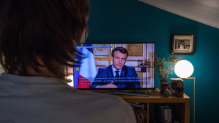 Рекорд: 35 милиона французи гледали обръщението на Макрон към нацията