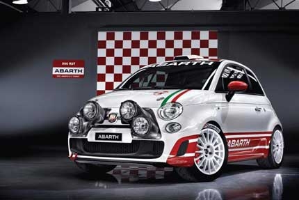 Превърнаха хетчбека Abarth 500 в рали автомобил