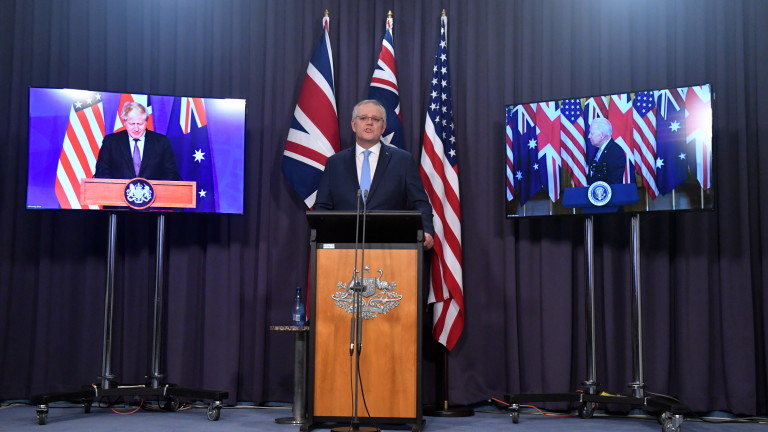 Австралия отхвърли гневната реакция на Китай на алианса ѝ със САЩ и Великобритания