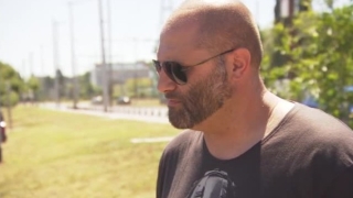 Говорителят на Фен клуб Сектор Г Павел Маринов говори пред