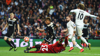 Реал (Мадрид) - Аякс 1:4 (Развой на срещата по минути)