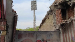 Легендарното табло на стадион "Българска армия" е вече в историята
