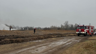 Пожар е пламнал на сметище за строителни отпадъци в района