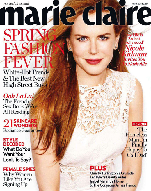 Никол Кидман носи пролетта за Marie Claire 