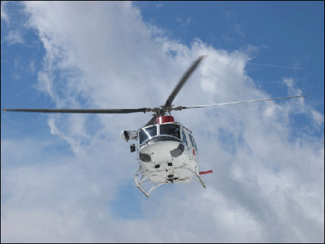 Фенове катастрофират с хеликоптер