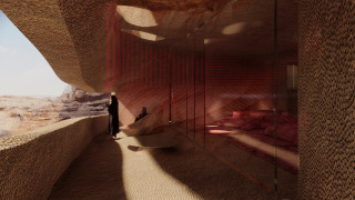 Sharaan: "пещерният" хотел в пустинята на Саудитска Арабия