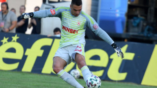 Вратарят на ЦСКА Димитър Евтимов не допусна попадение при победата