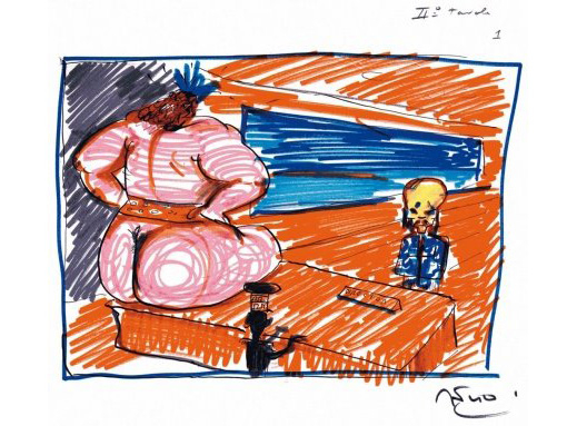 Излагат над 1000 рисунки на Фелини в Холивуд (галерия)