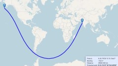 Mожете да стигнете с кораб от САЩ до Индия по права линия
