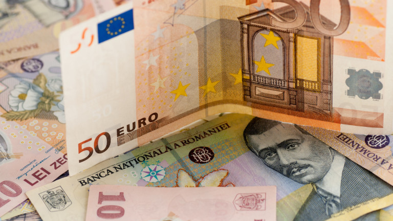 Румънската лея записа нов рекорден спад спрямо еврото