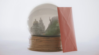 Преспапие пълно с мръсен въздух от София е специалният коледен