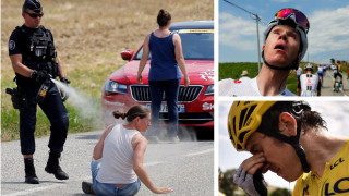 Фермери блокираха пътя по който трябваше да мине колоната от