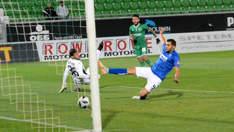 Черно море - Лудогорец 1:0, гол на Генев