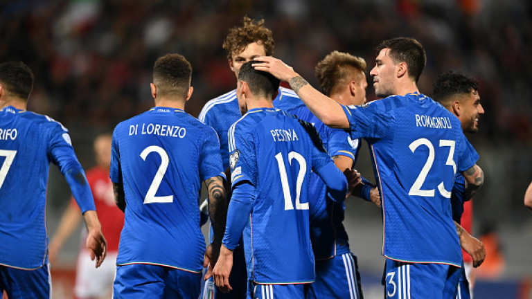 Италия постигна първа победа в квалификациите за Евро 2024, след