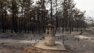 Пожарът в североизточната гръцка област Еврос който бушува вече 17