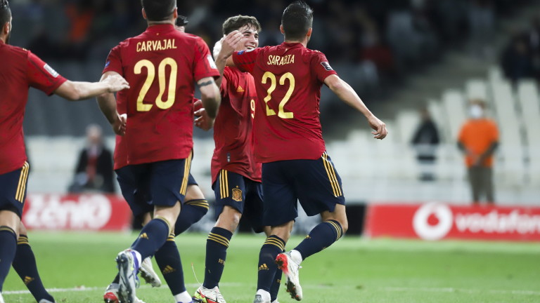 Испания победи Гърция с 1:0 като гост и по този