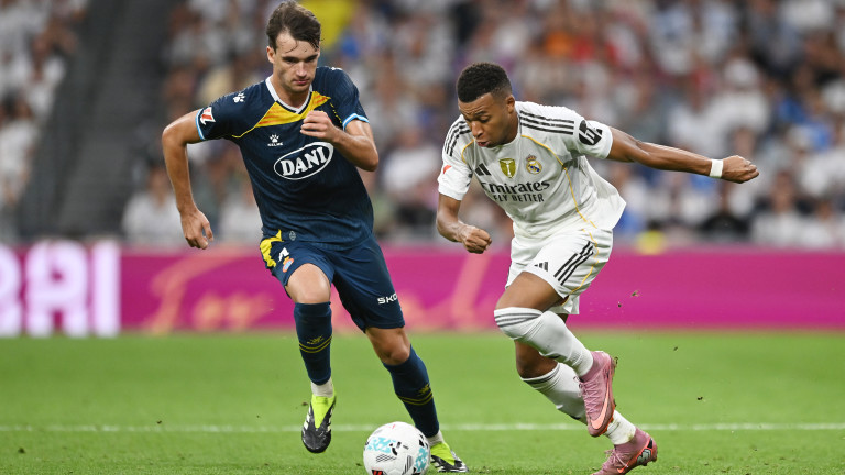 Реал Мадрид с убедителна победа над Еспаньол след голове на Милитао и Мбапе