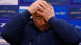 При сбогуването си с футболистите на Левски вчера Станимир Стоилов