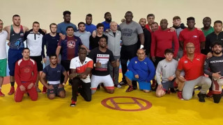 Гриша Ганчев член на управителния съвет на БФ Борба посети