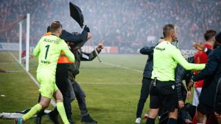 Екшънът след гола на Спас Делев в снимки и видео