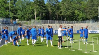 Арда проведоха вчера първа тренировка на обновената тревна настилка на