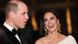 Кейт Мидълтън, принц Уилям, наградите БАФТА и закачливото потупване на принцесата