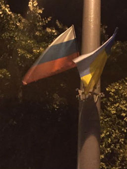 Киевчани викат полиция срещу български знамена, решили, че са руски