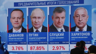 Путин побеждава с 87,32% на изборите в Русия 
