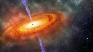 Откриха чудовищна черна дупка от бебешката възраст на вселената