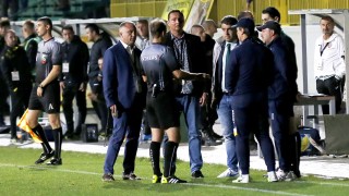 Групата футболисти на Ботев Пловдив за мача с Царско село