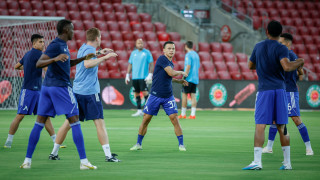 Играчите на Левски оставиха съблекалнята си на стадиона в Беер