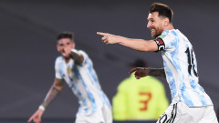 Аржентина с класика срещу Уругвай, Меси записа юбилеен гол