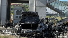Шофьор загина на Околовръстното в София, колата му изгоря